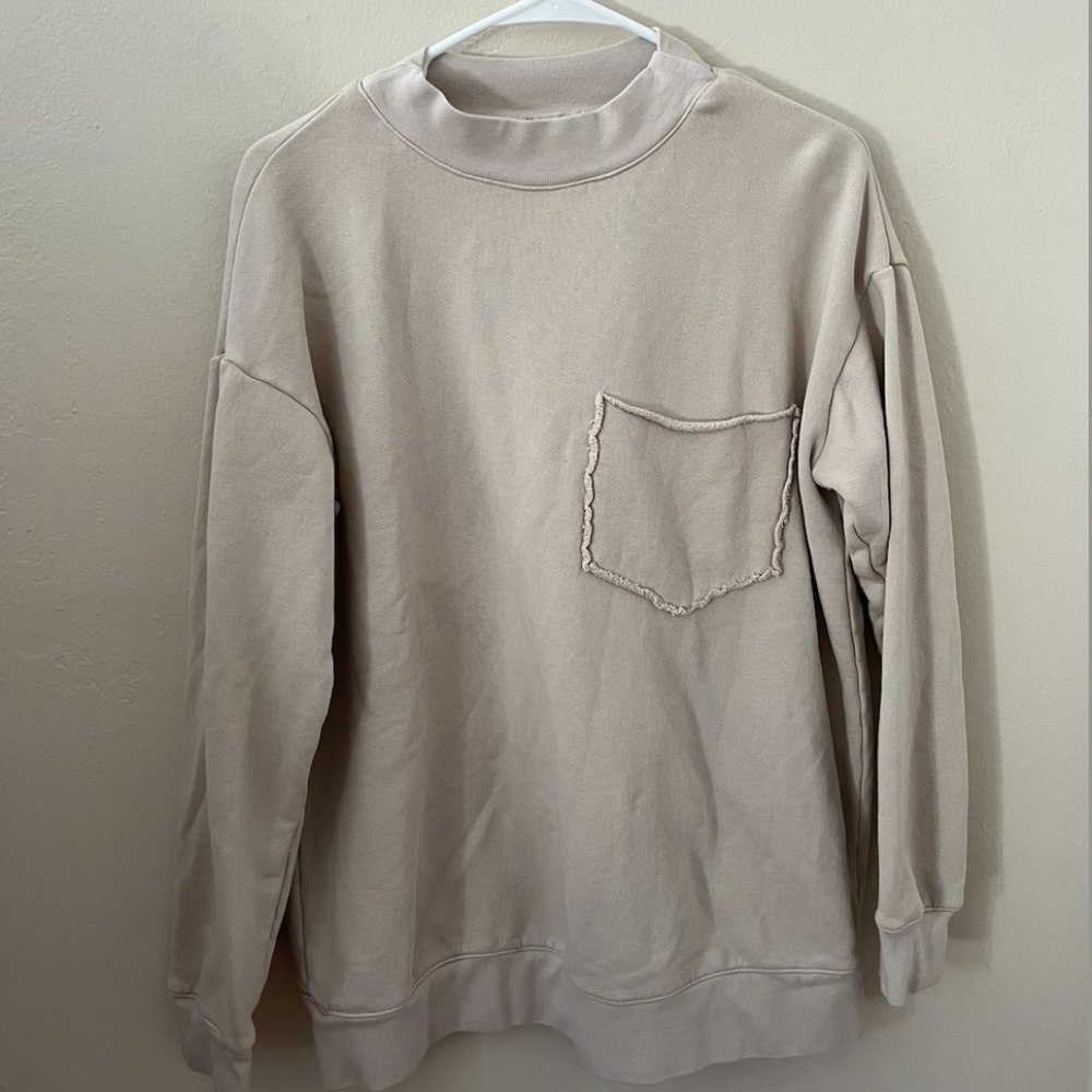 It is Well L.A. Mockneck Sweatshirt With Pocket - Size M